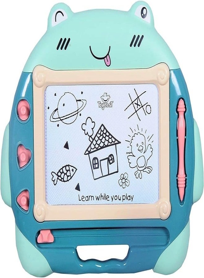 FRATELLI Acrylonitrile Butadiene Styrene Toynest Magic Slate For Kids Pen Doodle Pad Erasable Drawing Writing Learning Graffiti Board Kids Gift Toy Magnetic Painting Sketch Pad (Blue Monkey Board) - Image 1